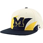 Michigan Wolverines NCAA Officially Licensed Hat Flat Snapback Z11 Retro Sharktooth Team Color