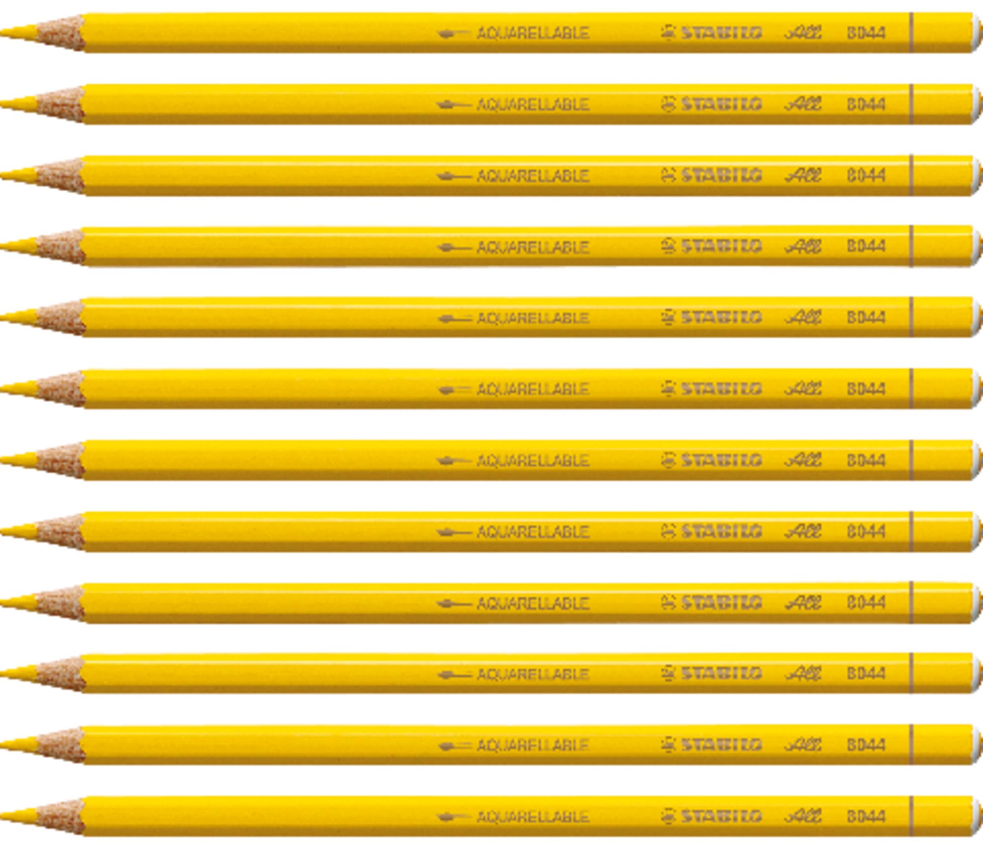STABILO All - Coloured and Graphite Pencil - Pack of 12 - Yellow