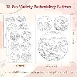 Peacoblue Water Soluble Embroidery Patterns for