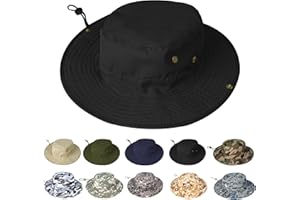 ZOORON Sun Hats for Men Women Boonie Hat Foldable Fishing Hat UPF 50+ Bucket Hat for Fishing Hiking Garden Safari Beach