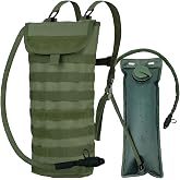 Hannibal Tactical 5L Hydration Pack, Water Backpack with 3L Water Bladder, MOLLE System for Outdoor Hiking, Biking, Running