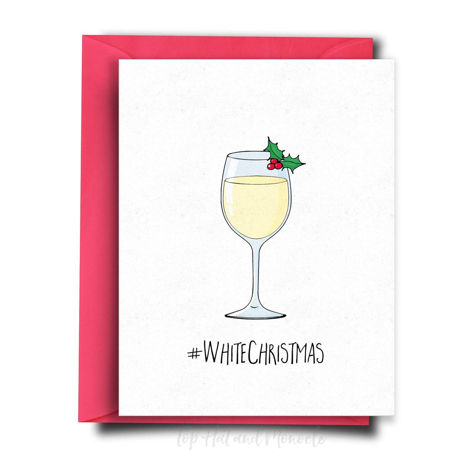 Amazon.com: White Christmas Card Funny Funny Holiday Card for Husband, Friend, Boyfriend