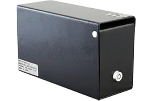 PROTEX SAFE CO. Protex Safe Protex Drop Box Safe (SDB-100)-Black, for Cash, Checks and envelopes, Saw-Toothed Baffle to Protect Slot, Powder Coated Finish, 4 Pre-drilled anchoring Holes