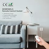 DEWENWILS Remote Controlled Plugs 13A 3120W 30m 2 Pack 1 Remote view 3
