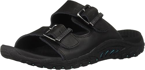 skechers reggae jammin black sandals