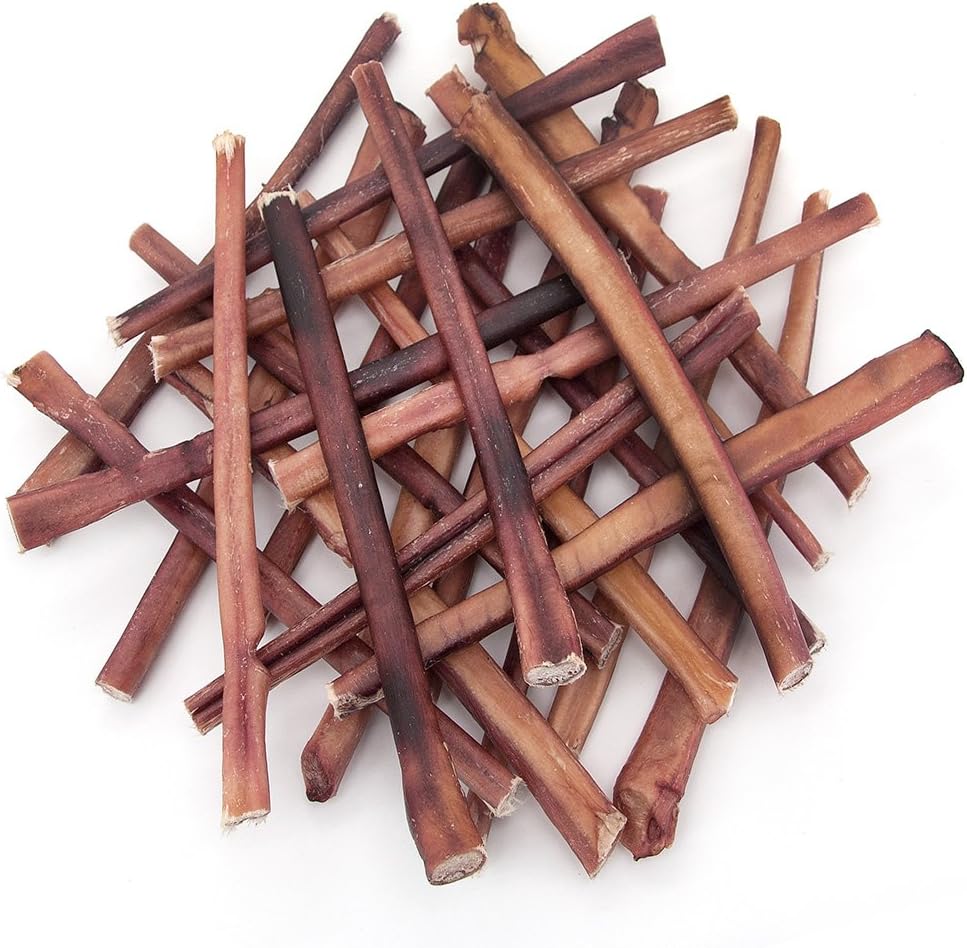GigaBite 12 Inch Odor-Free Bully Sticks (25 Pack) - All Natural, Free Range Beef Pizzle Dog Treat, Healthy Dental Dog Chew - by Best Pet Supplies, Model:PB-12-25