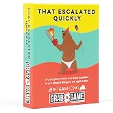 Exploding Kittens that Escalated Quickly Grab &amp; Game, 3-5 Players, 10+ | Your favorite absurd answer game, now pocket-sized! Work together to rank wild things in the right order. Card Game
