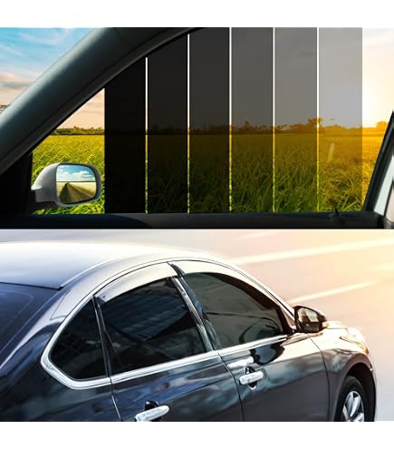 Film Teinté Voiture 5% VLT RockRose - Rouleau 50,8cm X 3m, Carbone 2 Plis, Anti-UV 99%, Anti-chaleur, Pour Vitres