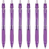 Uni-Ball Jetstream Elements Ballpoint Pen, Medium Point (1.0mm), Violet Ink, 6 Pens