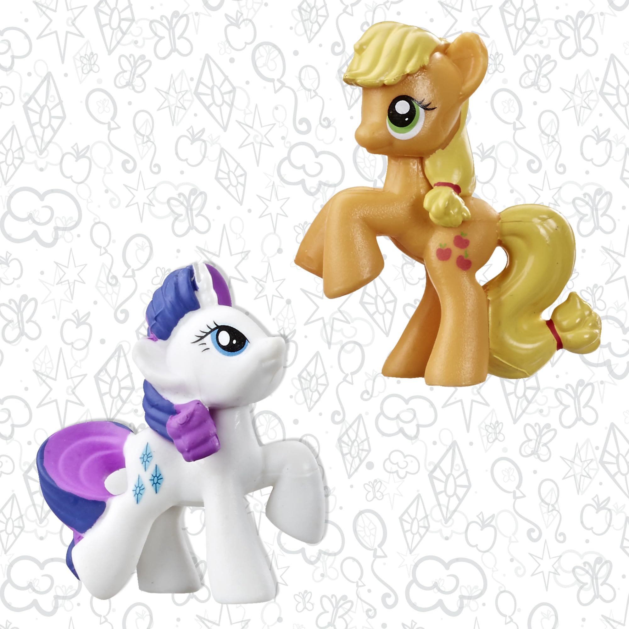 My Little Pony Toy Rainbow Equestria Favorites 10 Figure Collection, Christmas Stocking Stuffers for Kids, Ages 3+ (Amazon Exclusive)