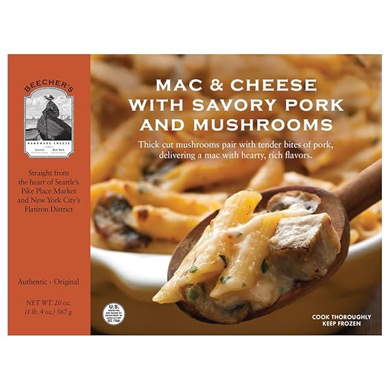 Beecher's,W Pork & Mushroom Mac & Cheese, 20 oz (frozen)