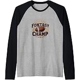 Fantasy Champ: Football Victory for Sports Fanatics Raglan Baseball Tee