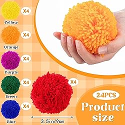 FRESHBALL 24 Pcs Kickball Dodgeballs 3.5 Inches
