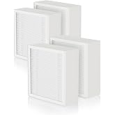 Ecofort QT3 Replacement Filter for Smart Air QT3 Air Purifier, 4-Pack | Fits Smart Health QT3 Portable Air Purifier for Dust, Pet Hair, Smoke &amp; Odors