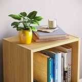 Vida Designs Oxford 2 Tier Cube Bookcase Oak Wood Shelving Unit view 4
