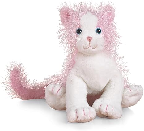 white cat pink