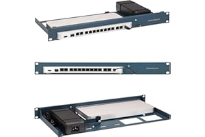R RACKMOUNT·IT Cisco Meraki Firewall Appliance Rack Mount - 1U Server Rack Shelf with Easy Access Front Network Connections, Properly Vented, Customized 19 Inch Rack - RM-CI-T14 by Rackmount.IT