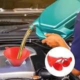 XhjzgcTech 10 Pcs Automotive Funnels Set Flexible Wide Mouth Detachable Spout view 7