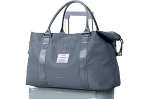 VECAVE Weekender Bags for Women,Carry on Bag,Overnight Bag with Trolley Sleeve,Sports Tote Gym Bag,Travel bag for Women, JewelBlue