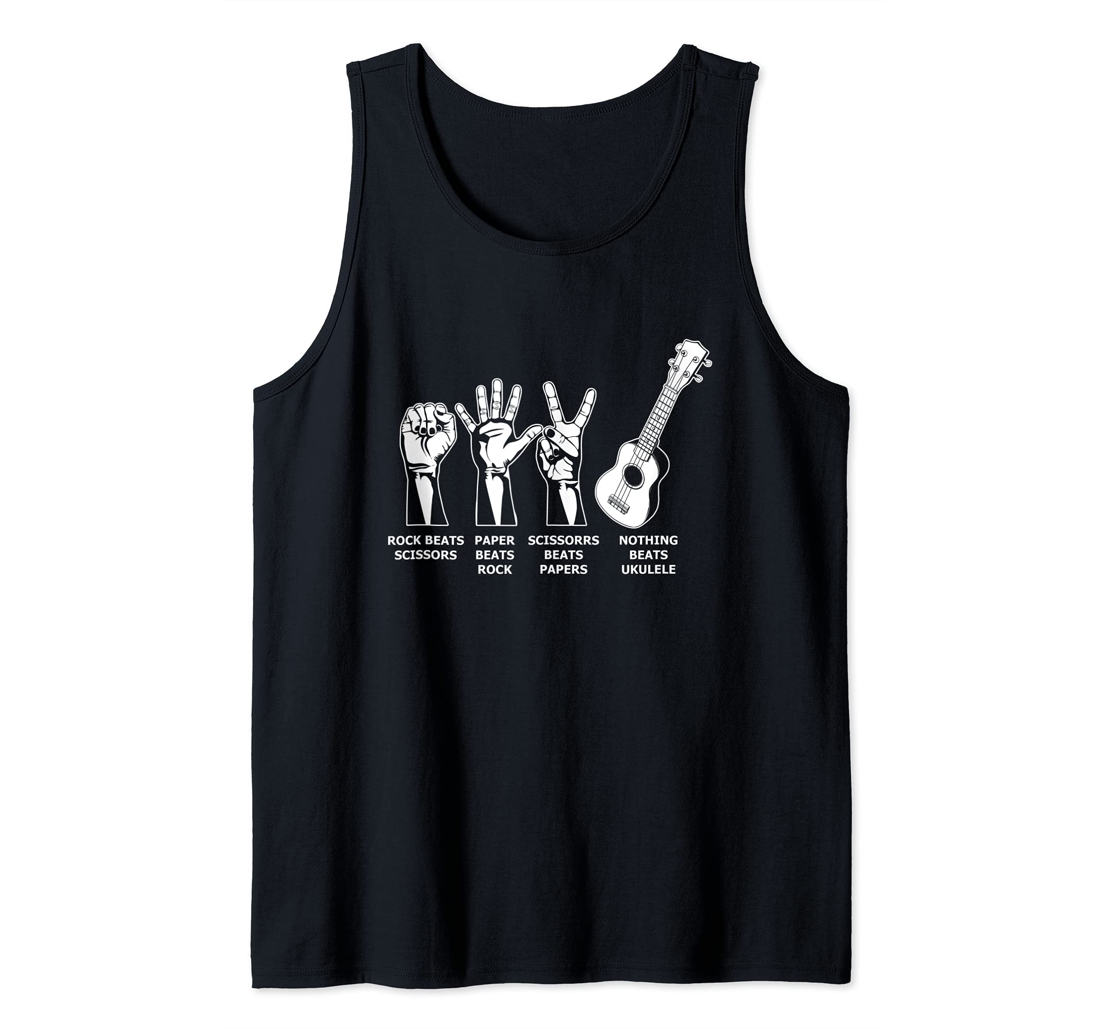 Nothin Beat Ukulele Musician Aloha Hawaii Acoustic Guitar Tank Top