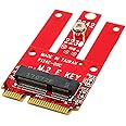 Ableconn MPEX-M2WL Mini PCIe Adapter with M.2 Key E Slot - Support PCIe and USB Based M.2 E Key and A-E Key Module for Mini PCI Express - Work for WiFi & Bluetooth M2 Module
