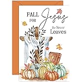 Whaline 24 Pack Fall Greeting Cards Pumpkin Leaves Cross Blank Note Cards with Envelopes Matching Seal Stickers for Autumn Thanksgiving Party Favor Supplies, 4 x 6 Inch