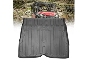 KEMIMOTO Rear Bed Mat Liner Compatible with Pioneer 1000-5 2016-2024, Innovative Extra Edge Lip, All-Weather Protection, Precision Fit, TPE Rubber Cargo Bed Liner Mat 5 Seater, Accessories