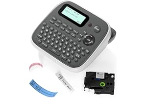 EazeID Label Makers, D210S Label Maker Machine with Tapes, Portable Label Maker with Keyboard, Powered by Type-C, Easy Labeler Machine for School Supplies Office Organization