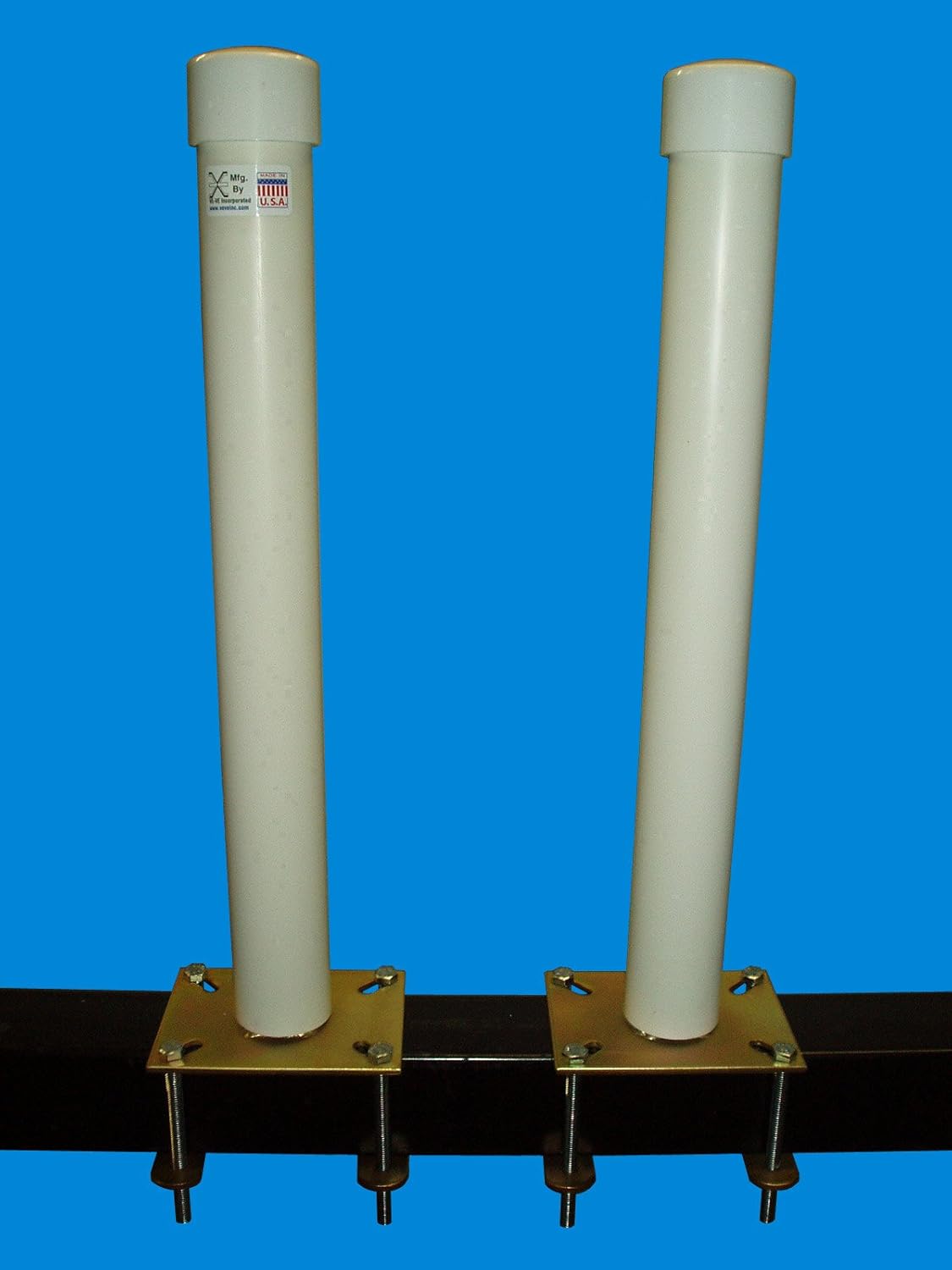 VeVe Inc. T922G; 22" Tall Pontoon Trailer Post GuideOn, 1 Pair (Galvanized