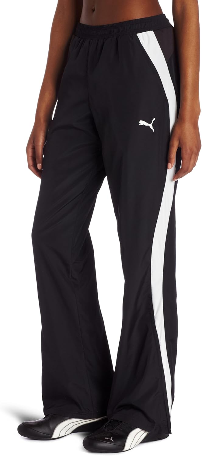 PUMA Women's Warm Up Pants, Black, Large at Amazon Women’s Clothing