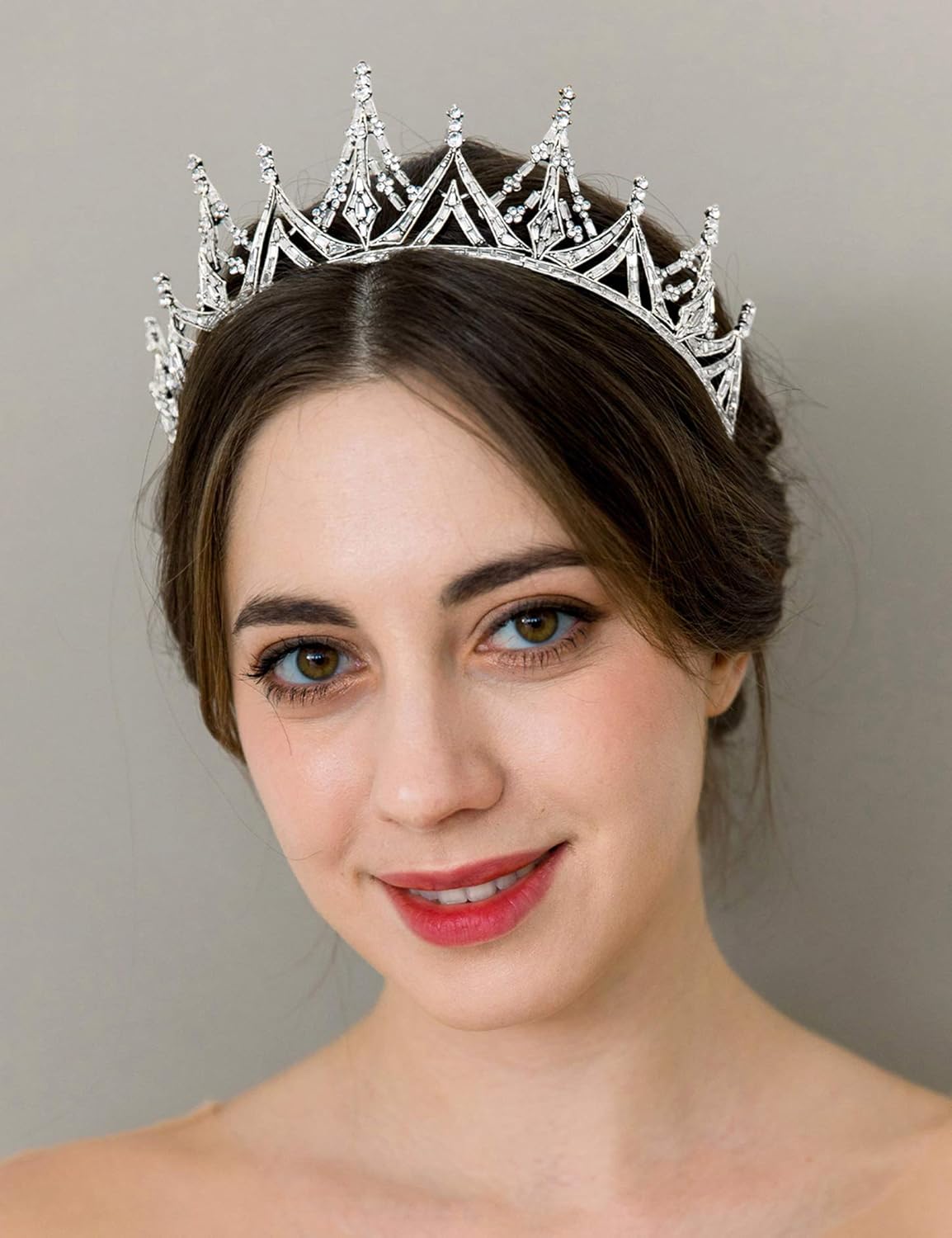 SWEETV Silver Tiaras and Crowns for Women, Wedding Tiara