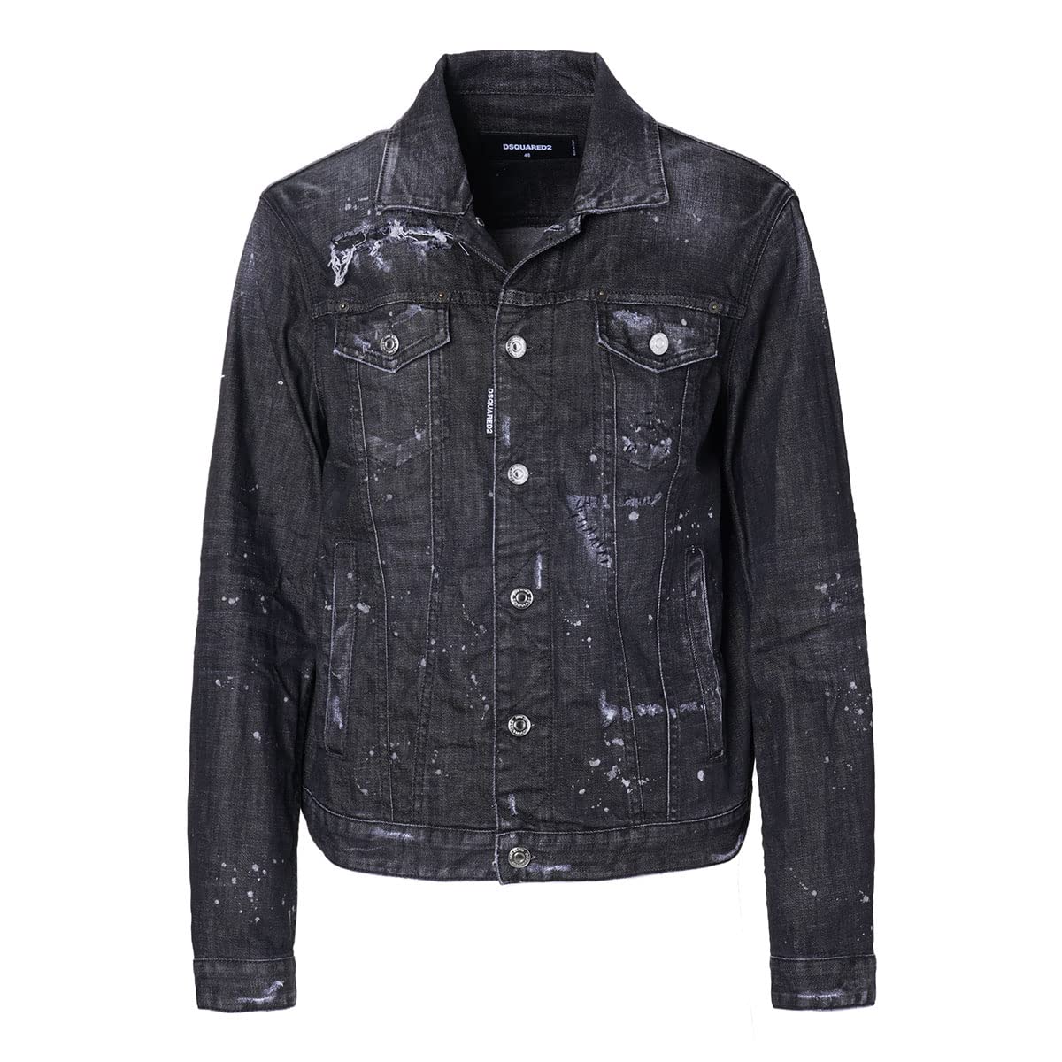 ディースクエアード 22AW イタリア製 DAN JEAN JACKET 44 DSQUARED2 (ディースクエアード) ダメージ フルボタン デニム