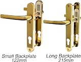 Avocet Pioneer Sprung 92mm PZ UPVC Door Handle Gold Pair Set view 4