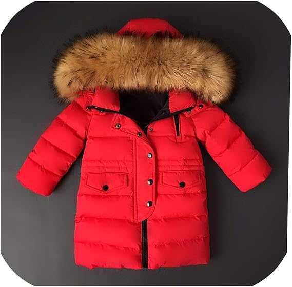 Amazon Co Jp 2 14歳のダウンジャケット男の子コートパーカー子供服30度アヒル長い若者の子どもたち 服 ファッション小物