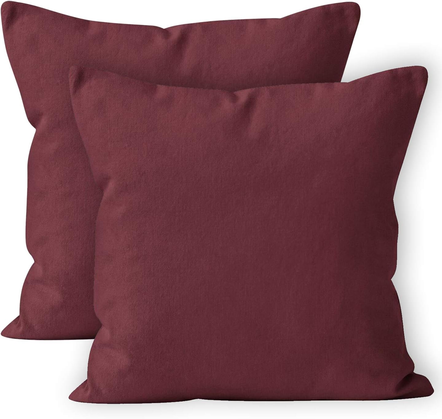 Encasa Homes Cushion Covers 2pc set (40 x 40 cm) - fuchsia Pink
