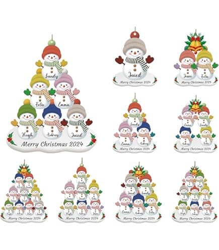 Grandparents + 6 Children - My Personalized Ornaments