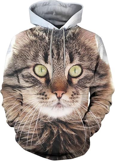 Siennaa Sweat A Capuche Unisexe Pull Chat Moche Femme Drole Imprime Imitation Creatif Sweat Shirt Avec Capuche Rigolo Pull Capuche Noel Manches Longues Sportif Sweat Shirt Avec Poche Amazon Fr Vetements Et Accessoires