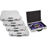 Electronic Race Care Scales, 6,000 LB LCD Display 15x15 Pads, Portable Case | 0.5% Accuracy, Corner Weight Readings, Cross Weight Percentage, Left Right Balance, Front Rear Distribution Data