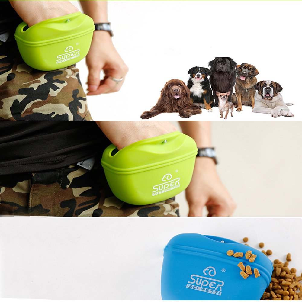 Dog Training Waist Bag Pet Treat Bag Touch Dog Pocket pouch Gift Bags for Dog food storage dry bag Carrier Lunch trash Bag for dogs Easy Open-Close Magnet Buckle Easily Carries Dog Snacks and Toys Bag