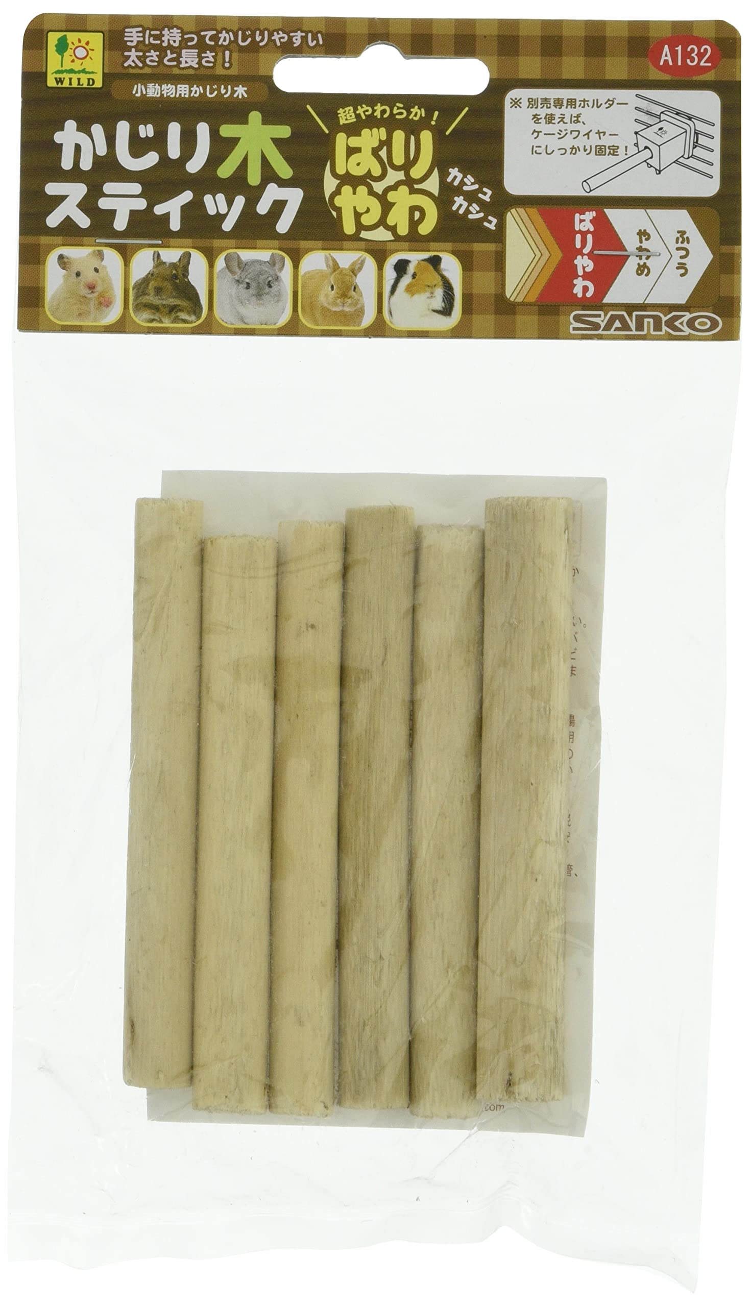 三晃商会 SANKO かじり木スティック ばりやわ商品画像