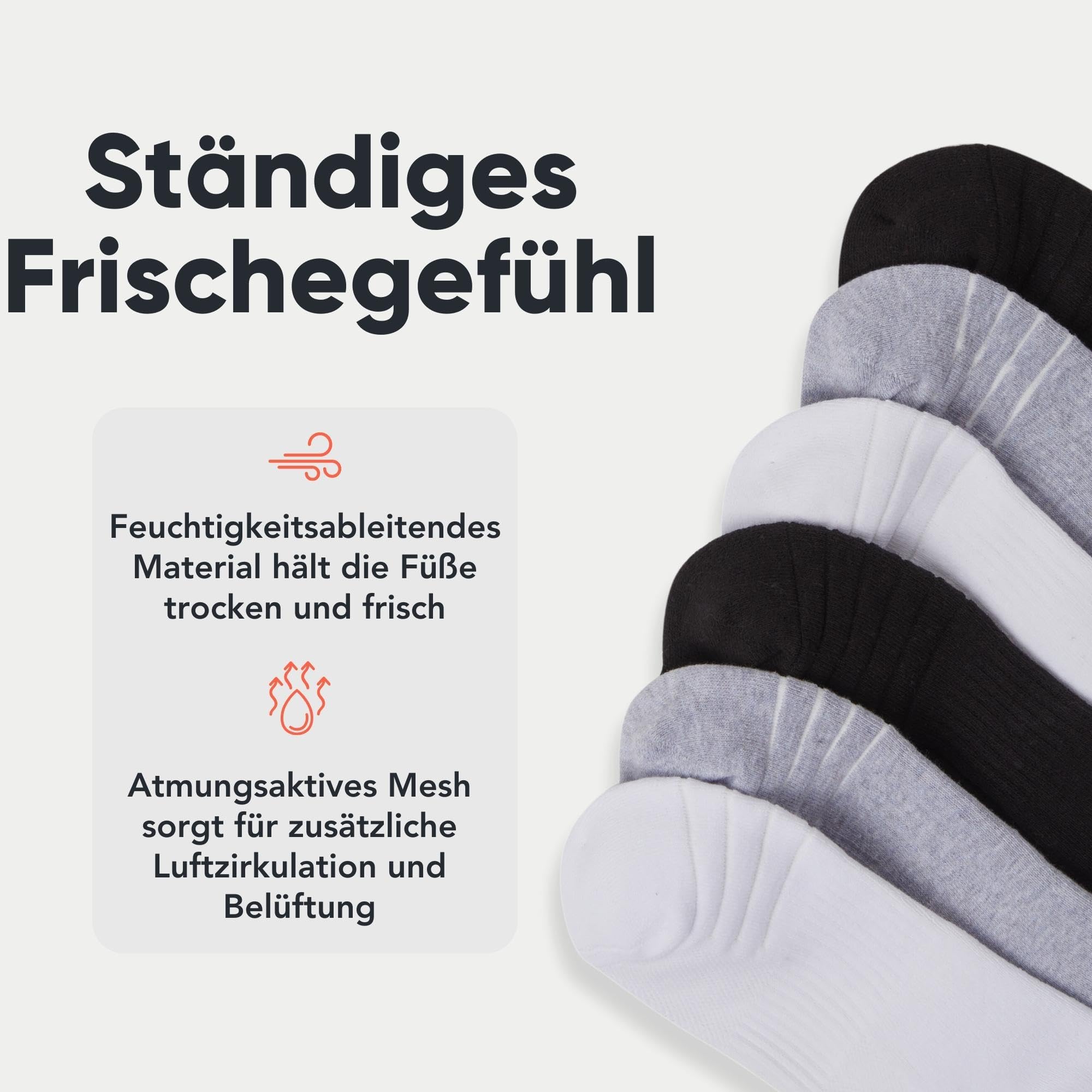 FM London Unisex (8er-pack) Gepolsterte Unisex-sportsocken Sports Socks, Sortiert, 35-38 EU 4