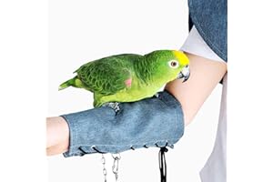 Bonaweite Pet Bird Shoulder Poop Protector, Anti-Bite Shoulder Pad Diaper Shawl for Parrot, Protective Anti-Scratch Arm Guard For Macaw African Budgies Parakeet Agapornis Fischeri Cockatiel Lovebird