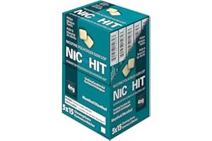 Nic-Hit Nicotine Gum 4mg – Menthol Flavor – Quit Smoking Aid for Heavier Smokers – Helps Manage Intense Cravings & Withdrawal