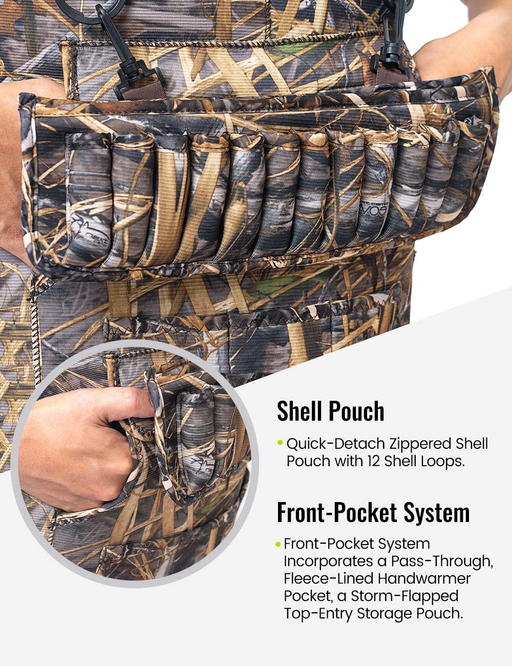 TIDEWE Hunting Wader, 5mm Neoprene Fleece-Lined