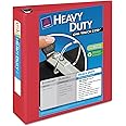 Avery 79325 EZD View Binder, One Touch, Heavyduty, 3-Inch Cap, Red