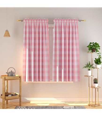 Amazon.com: NATUS WEAVER Buffalo Check Curtains 54 inches Long