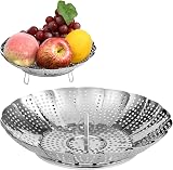 Vicloon Stainless Steel Collapsible Veggie Steamer Basket 16-28cm
