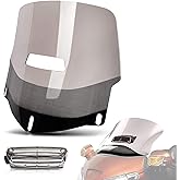 Motorcycle Windscreen Windshield with Air Vented for Goldwing GL1800 2001-2017 (Smoke)