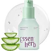 Essenherb Muco Ritual Ampoule &ndash; 95% Pure Aloe Vera Gel (1.69 fl.oz.) | Cooling, Soothing &amp; Deep Hydration Serum for Sensitive Skin, Calm Visible Redness, Korean Skincare
