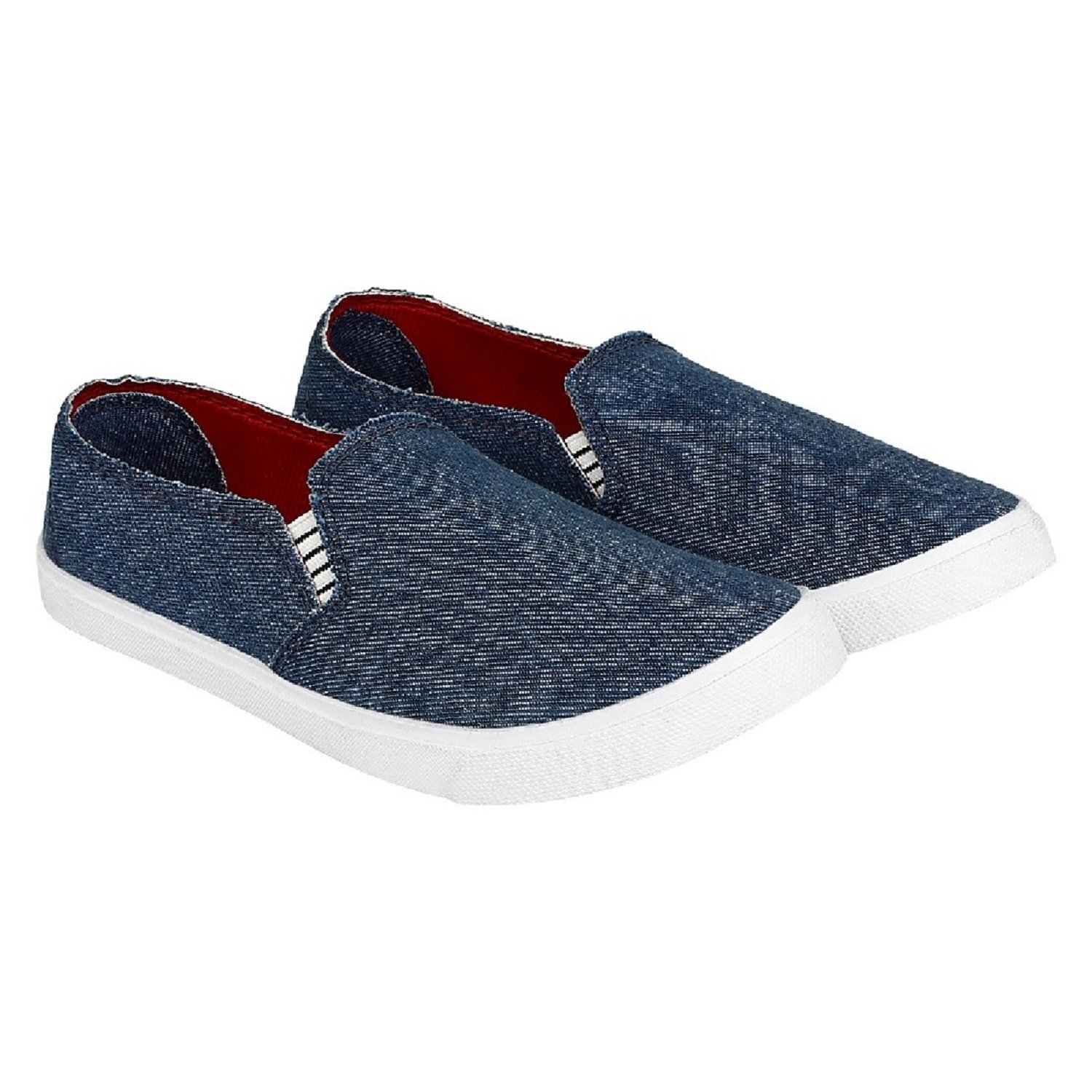 world wear footwear women blue loafers & moccasins